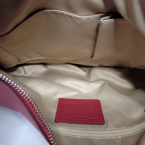 Coach Kristen Woven Leather Hobo/Crossbody Purse E1269-19314 - Picture 9 of 12